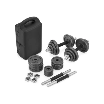 Набір гантелі в кейсі Gymtek чавунні 2х10кг