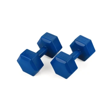 Гантелі для фітнесу композитні Gymtek 2х5кг темно-синій