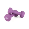 Гантелі для фітнесу неопренові Queenfit 2х1кг фіолетовий