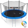 Батут Hop-Sport 10ft (305см) синій з внутрішньою сіткою