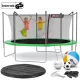 Image 1 for Батут Hop-Sport 14ft (427см) зелений із внутрішньою сіткою