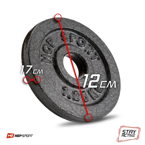 Диск металевий Hop-Sport 1,25кг