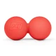 Силіконовий масажний подвійний м'яч 63 мм Hop-Sport HS-S063DMB червоний