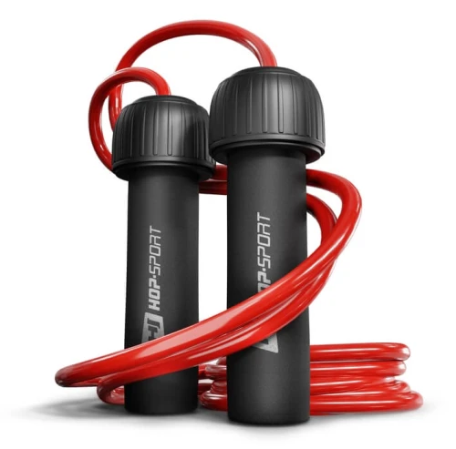 Скакалка HS-F050JR з вантажем -червона