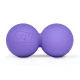 Силіконовий масажний подвійний м'яч 63 мм Hop-Sport HS-S063DMB фіолетовий