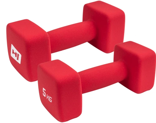 Набір гантелей неопренових квадратних HS-V050DS 2х5кг