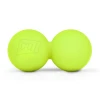 Силіконовий масажний подвійний м'яч 63 мм Hop-Sport HS-S063DMB салатовий