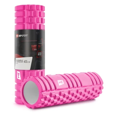 Роллер масажер (валик, ролик) Hop-Sport EVA 45см рожевий