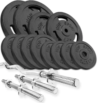 Набір STRONG 57кг з W-подібним і гантельними грифами