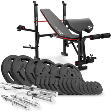 Набір STRONG 146кг з лавкою HS-1055