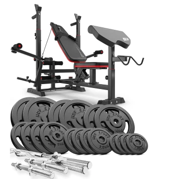 Набір STRONG 146кг з лавкою HS-1075