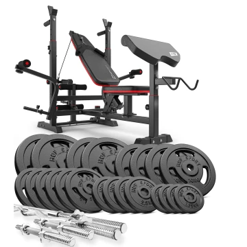 Набір STRONG 179кг з лавкою HS-1075