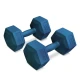 Image 1 for Гантелі для фітнесу композитні Hop-Sport HS-C080DS 2х8кг блакитний