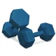 Image 2 for Гантелі для фітнесу композитні Hop-Sport HS-C080DS 2х8кг блакитний