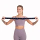 Image 8 for Резинка для фітнесу з петлями Queenfit 86,5 х 4см чорно-блакитна