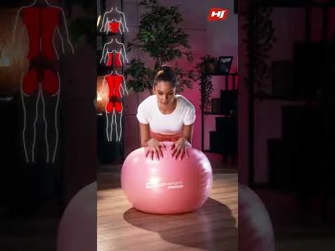youtube video 1 Фитбол Hop-Sport 65см фиолетовый + насос 2020