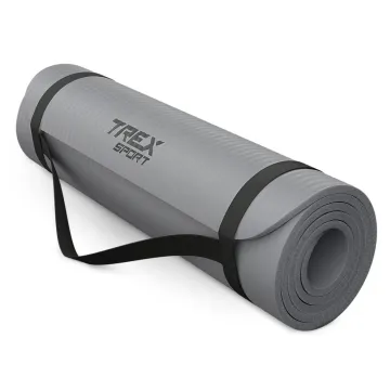 Коврик для йоги Trex Sport TX-018NGM NBR 1см 180х60 сірий