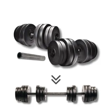 Гантелі Elitum 2х31кг + подовжувач грифа для штанги