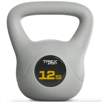 Гиря виниловая 12кг Trex Sport TX-012CKB серый