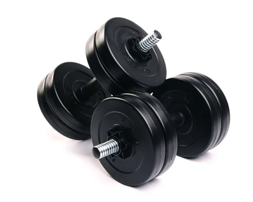 Переваги комплекту гантелей Elitum 2х11кг: універсальність для будь-якого рівня підготовки