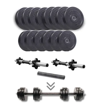 Набір гантелі-штанга Elitum Titan 29кг з перехідником