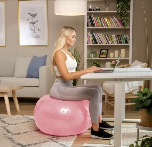 Переваги від занять з фітболом Hop-Sport 65см