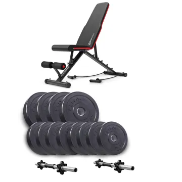 Набір Elitum Titan гантелі 2х21кг з лавою HS-2030 HB