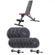 Image 1 for Набір Elitum Titan гантелі 2х21кг з лавою Hop-Sport HS-2050 HB