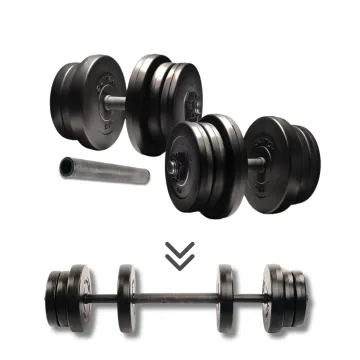 Гантелі Elitum 2х21кг + подовжувач грифа для штанги