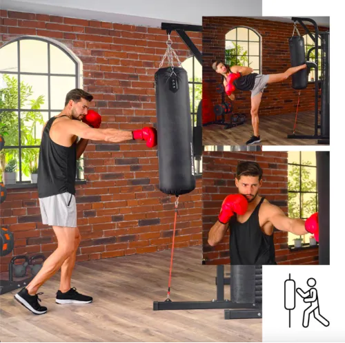 Боксерська груша і рукавички