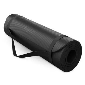 Коврик для йоги Trex Sport TX-018NGM NBR 1см 180х60 чорний